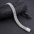 Elegant American Diamond bracelet by Encliff featuring sparkling diamond-like stones and intricate metal detailing.
