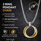 3 Ring Pendant Chain