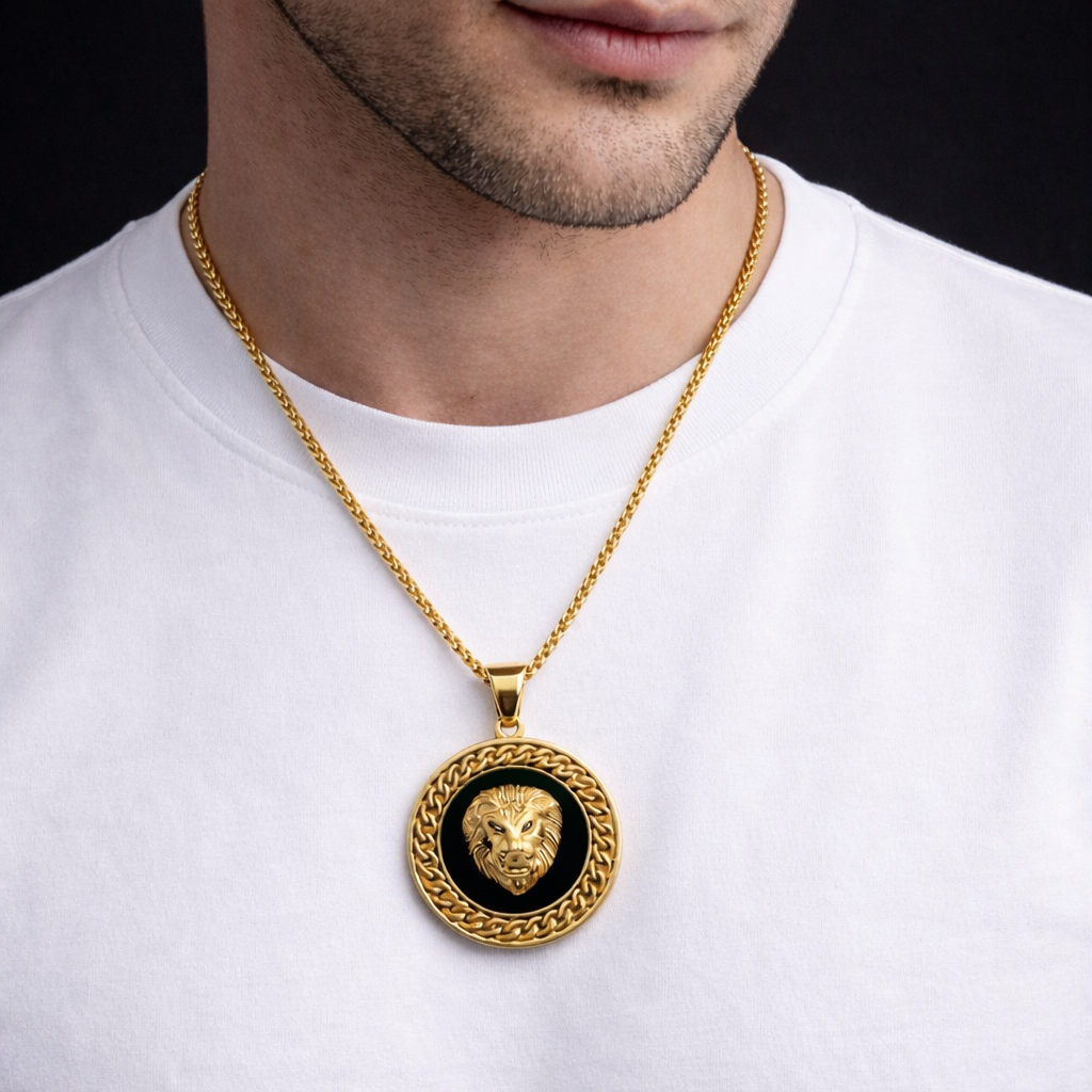 Lion Pendant Chain