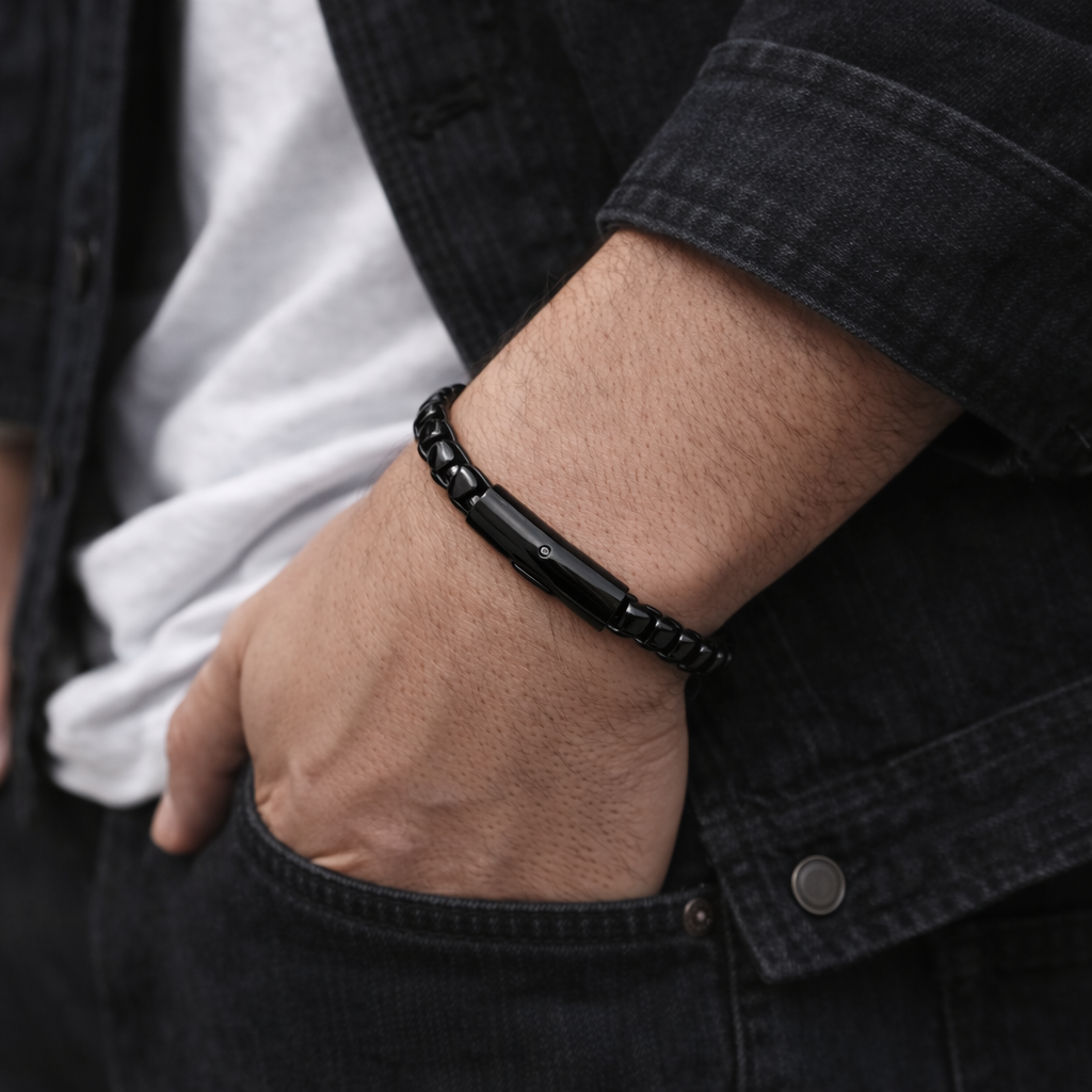 Black Stainless Steel Bracelet