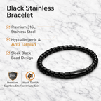 Black Stainless Steel Bracelet
