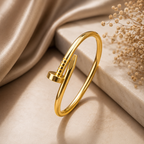 Nail Wrap Gold Cuff Bracelet