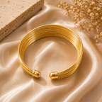 Multi Strand Wire Cuff Bracelet