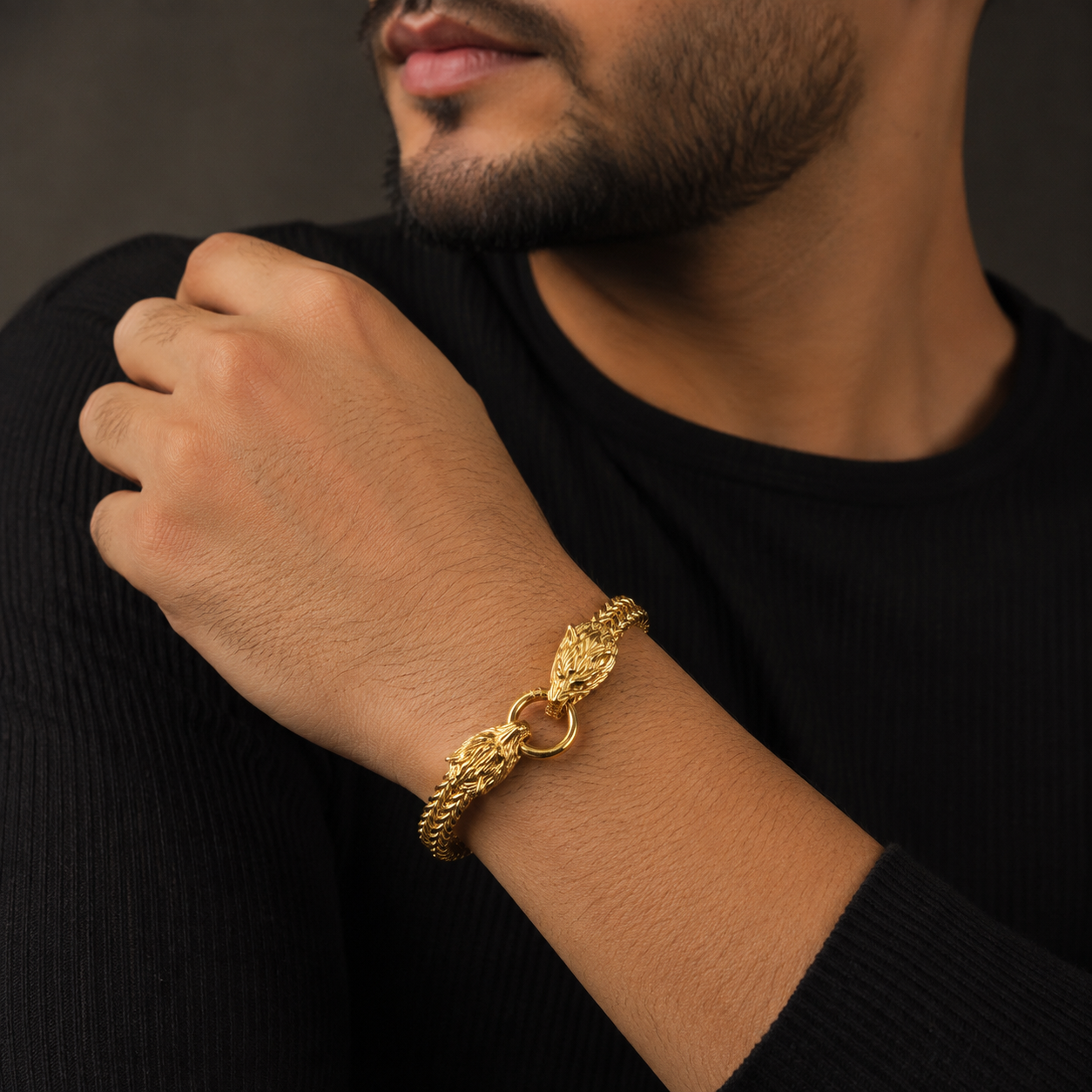 Golden Wolf Bracelet