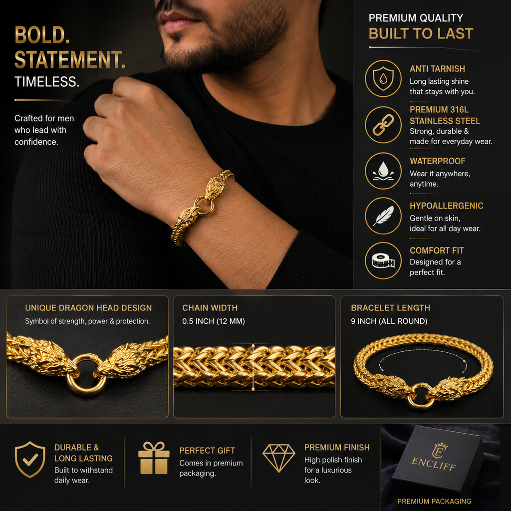 Golden Wolf Bracelet