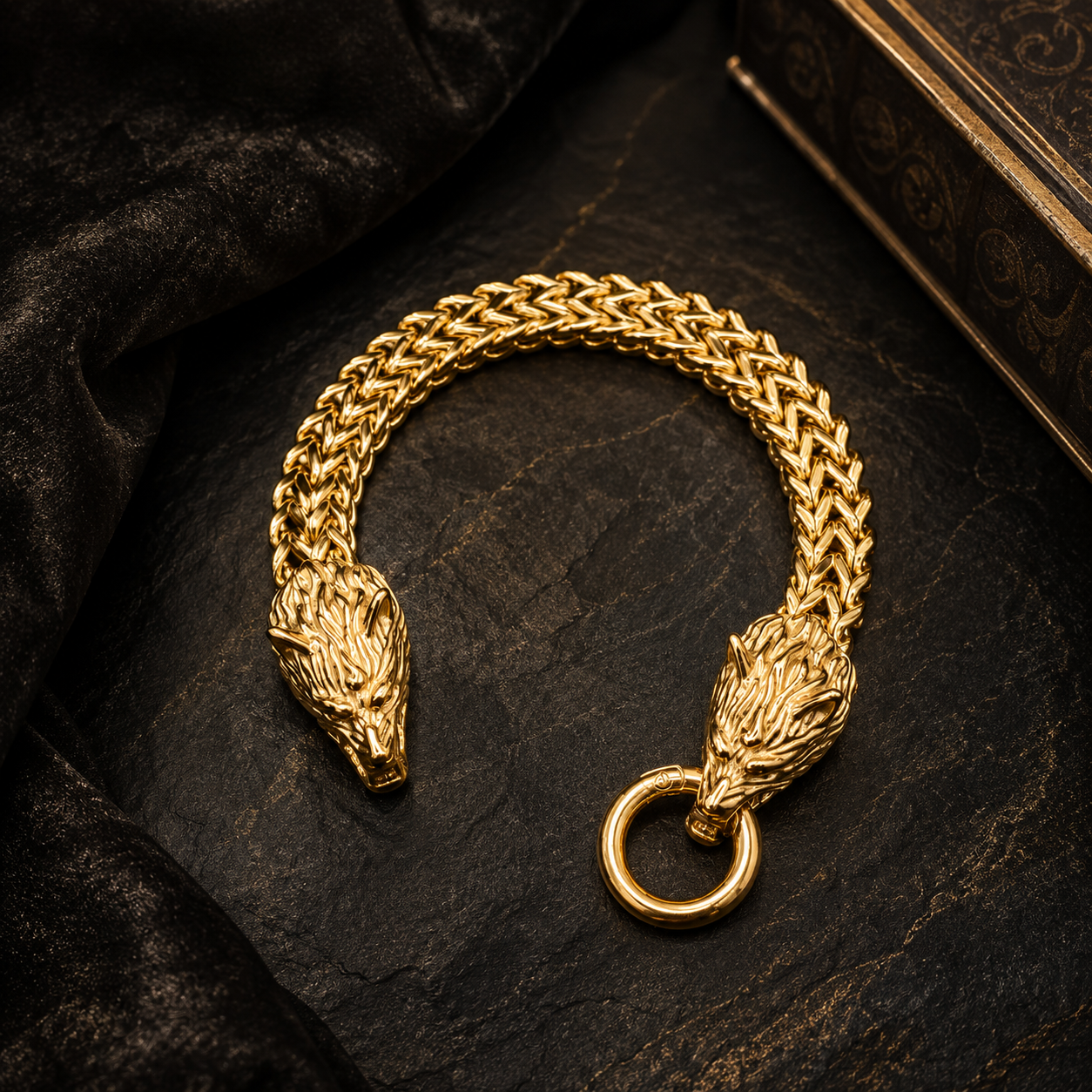 Golden Wolf Bracelet