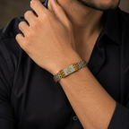 Gold & Silver OM Chain Bracelet