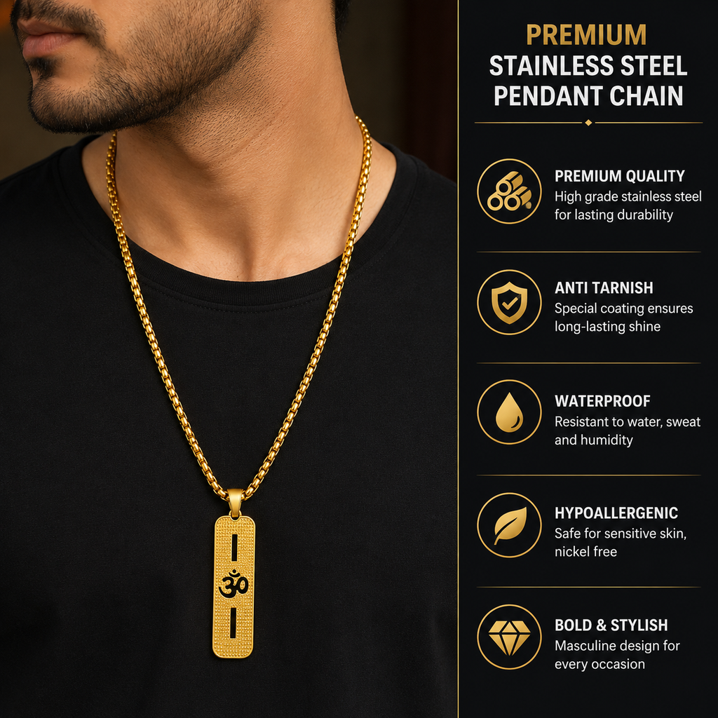 Long OM Pendant Chain