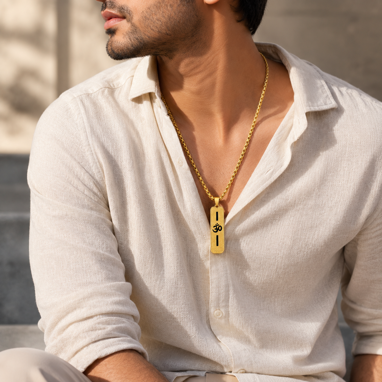 Long OM Pendant Chain