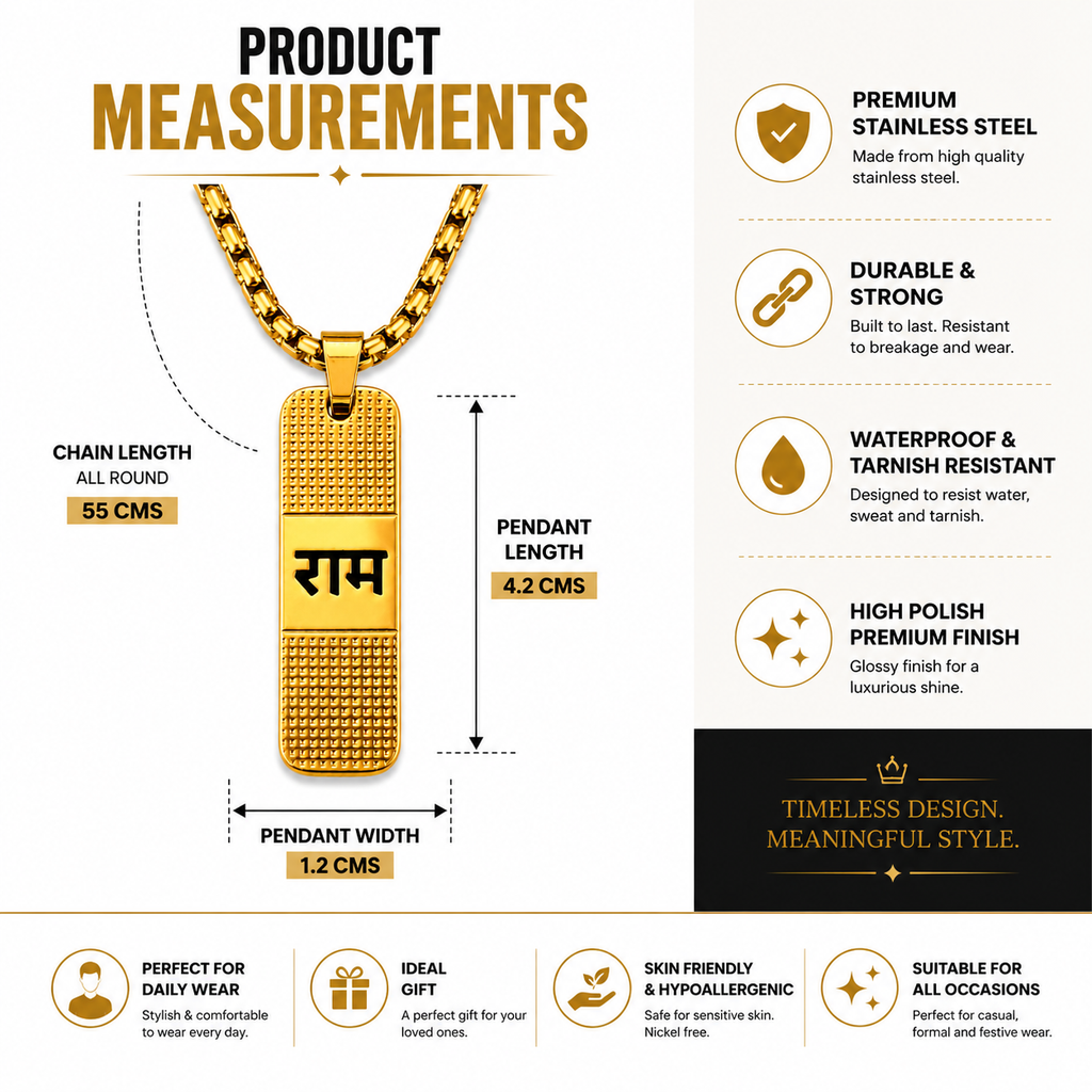 Long Ram Pendant Chain