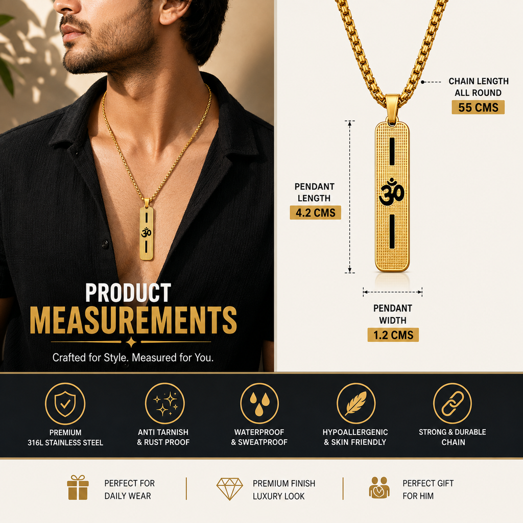 Long OM Pendant Chain
