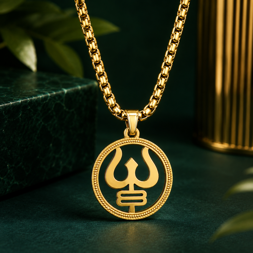 Trishul Pendant Chain