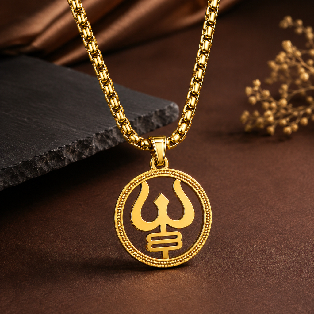 Trishul Pendant Chain