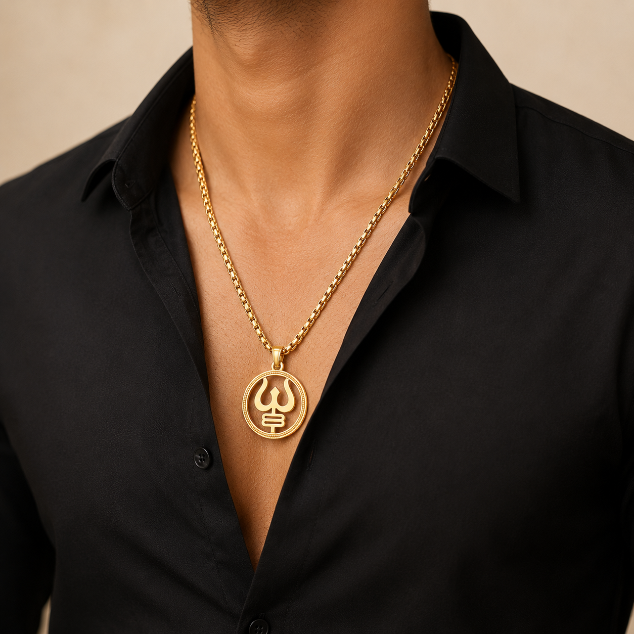 Trishul Pendant Chain