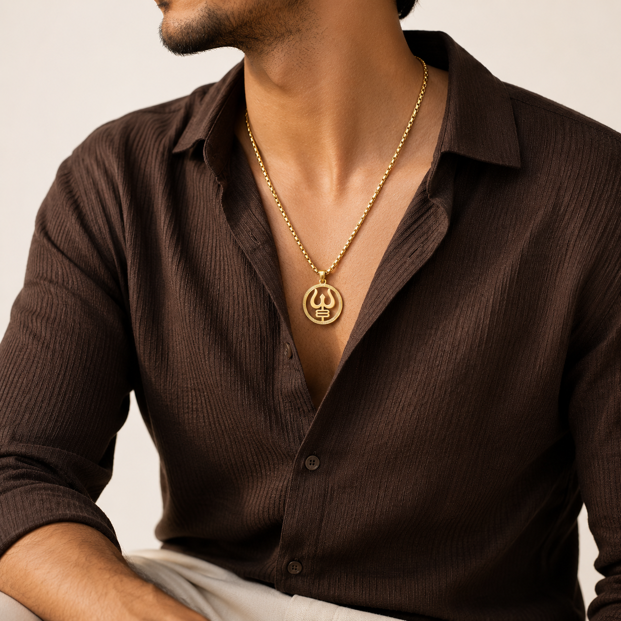 Trishul Pendant Chain