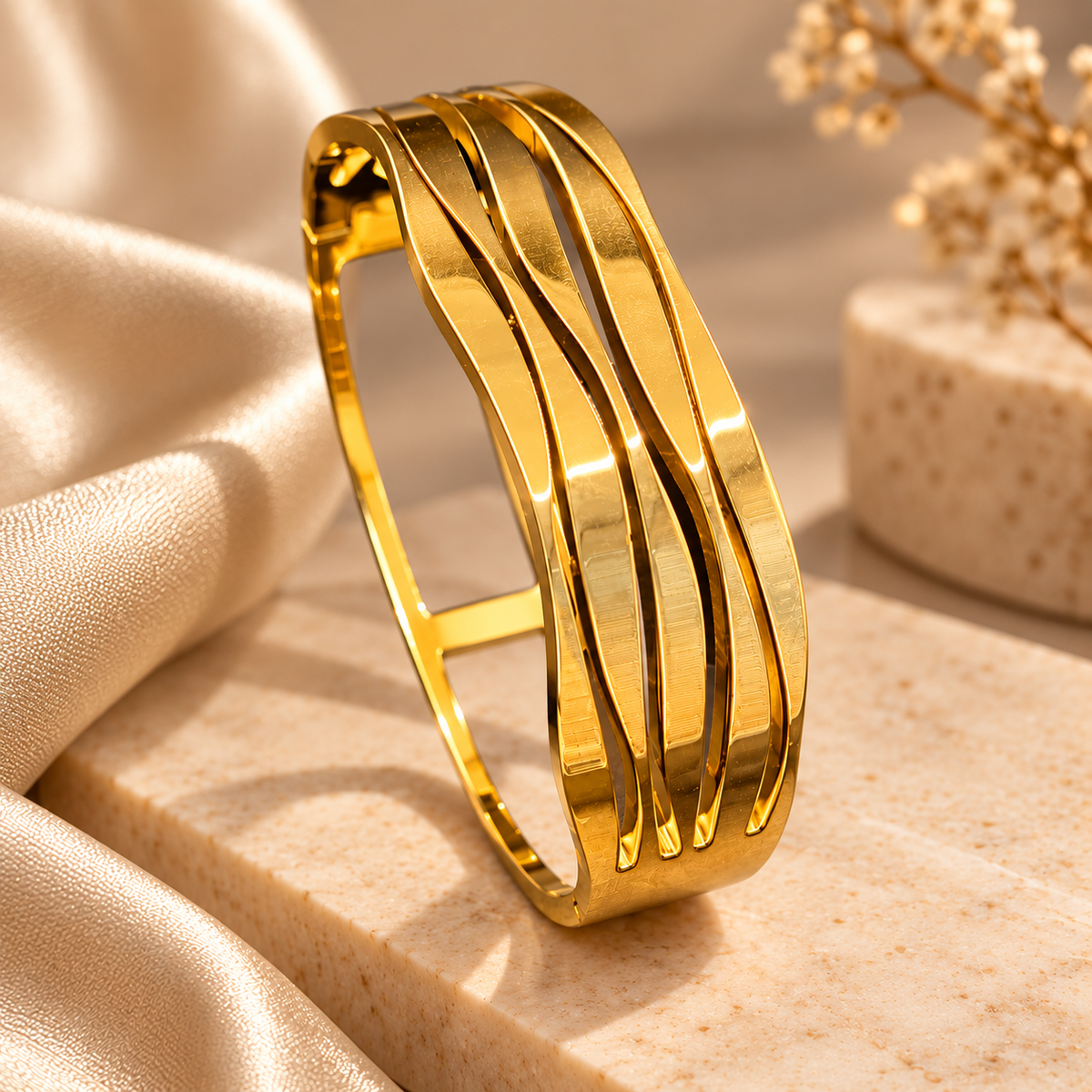 Golden Luxe Cuff Bracelet
