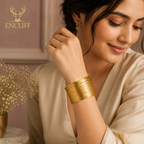 Multi Line Wire Cuff Bracelet