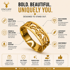 Floral Cutout Gold Cuff Bracelet