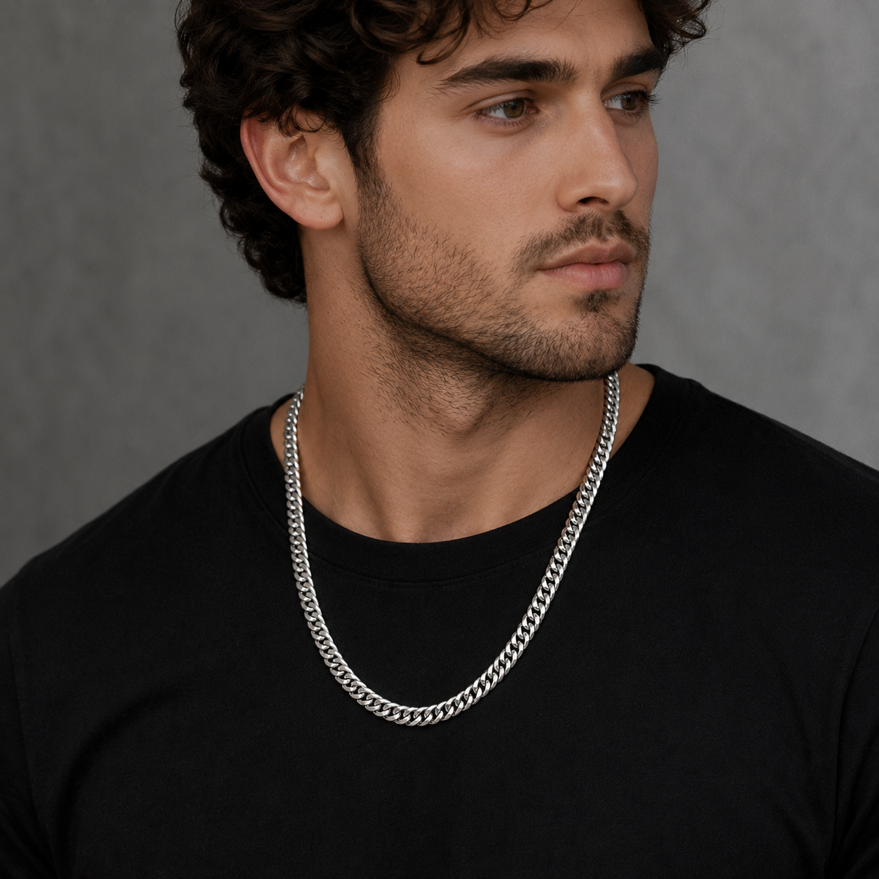 Silver Cuban Link Chain