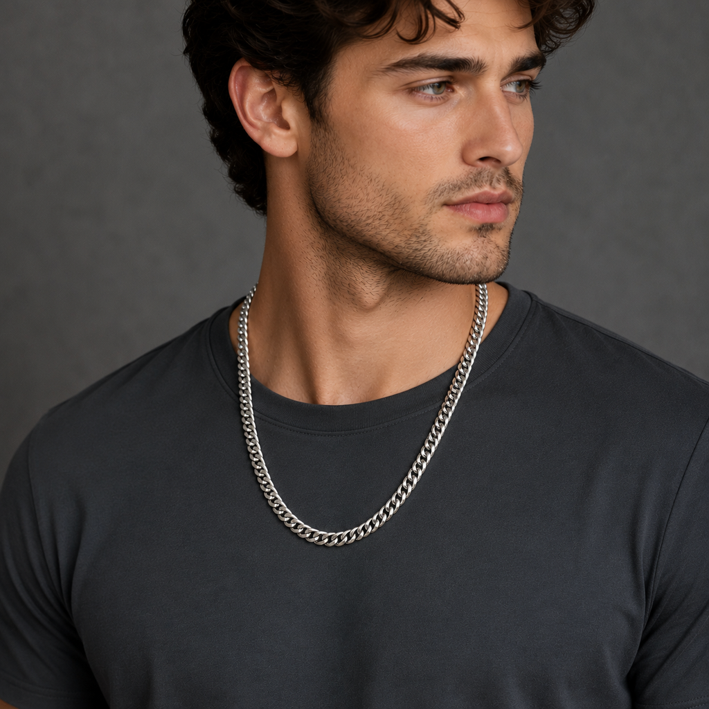 Silver Cuban Link Chain