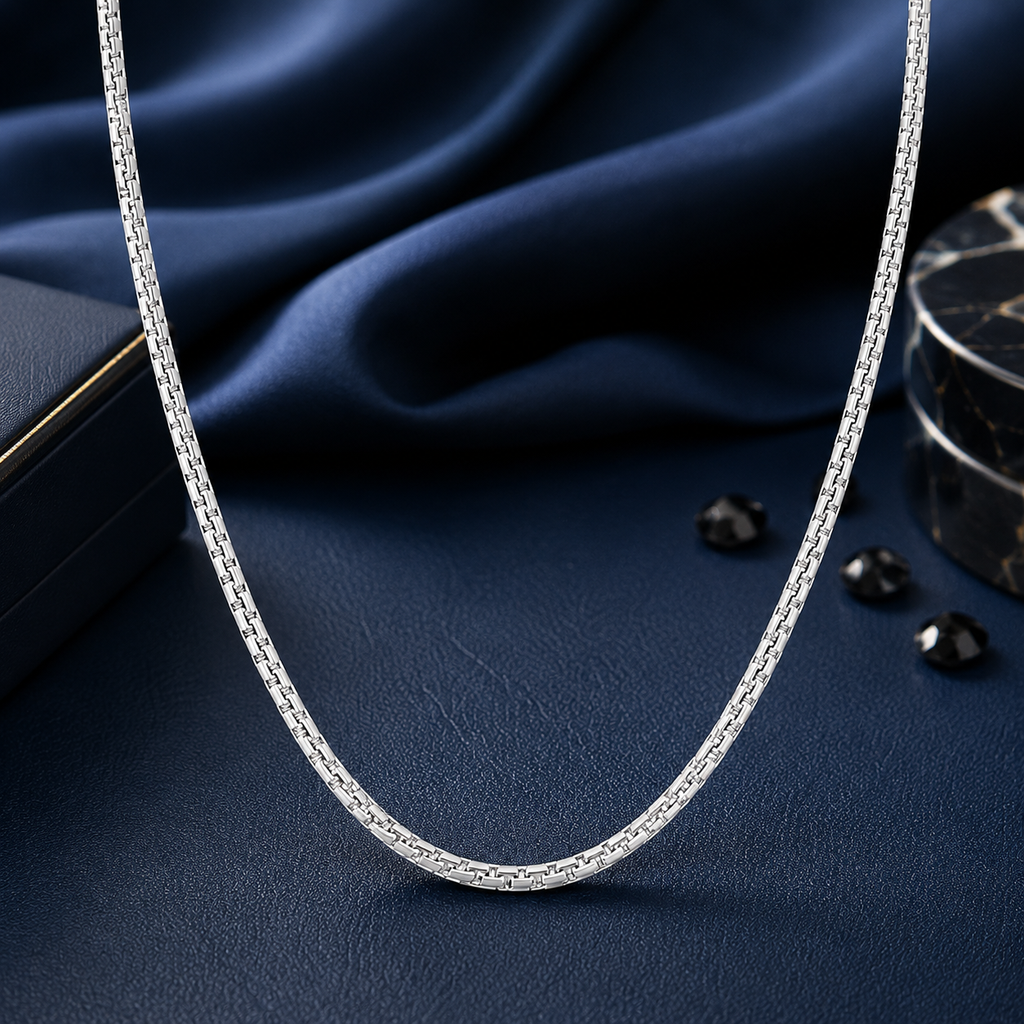 Silver Flat Box Chain