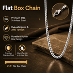 Silver Flat Box Chain