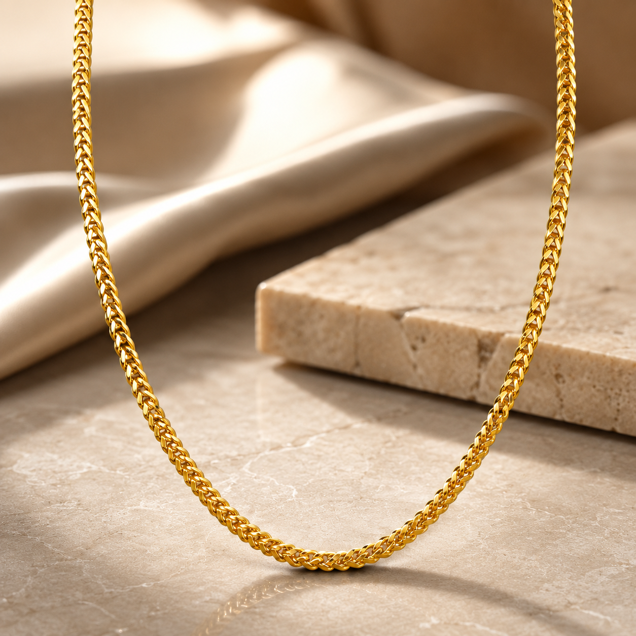 Golden Interlocking Chain