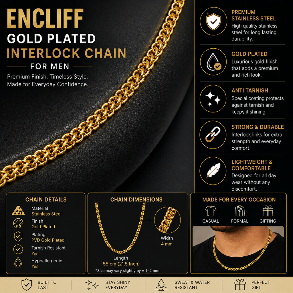 Golden Interlocking Chain