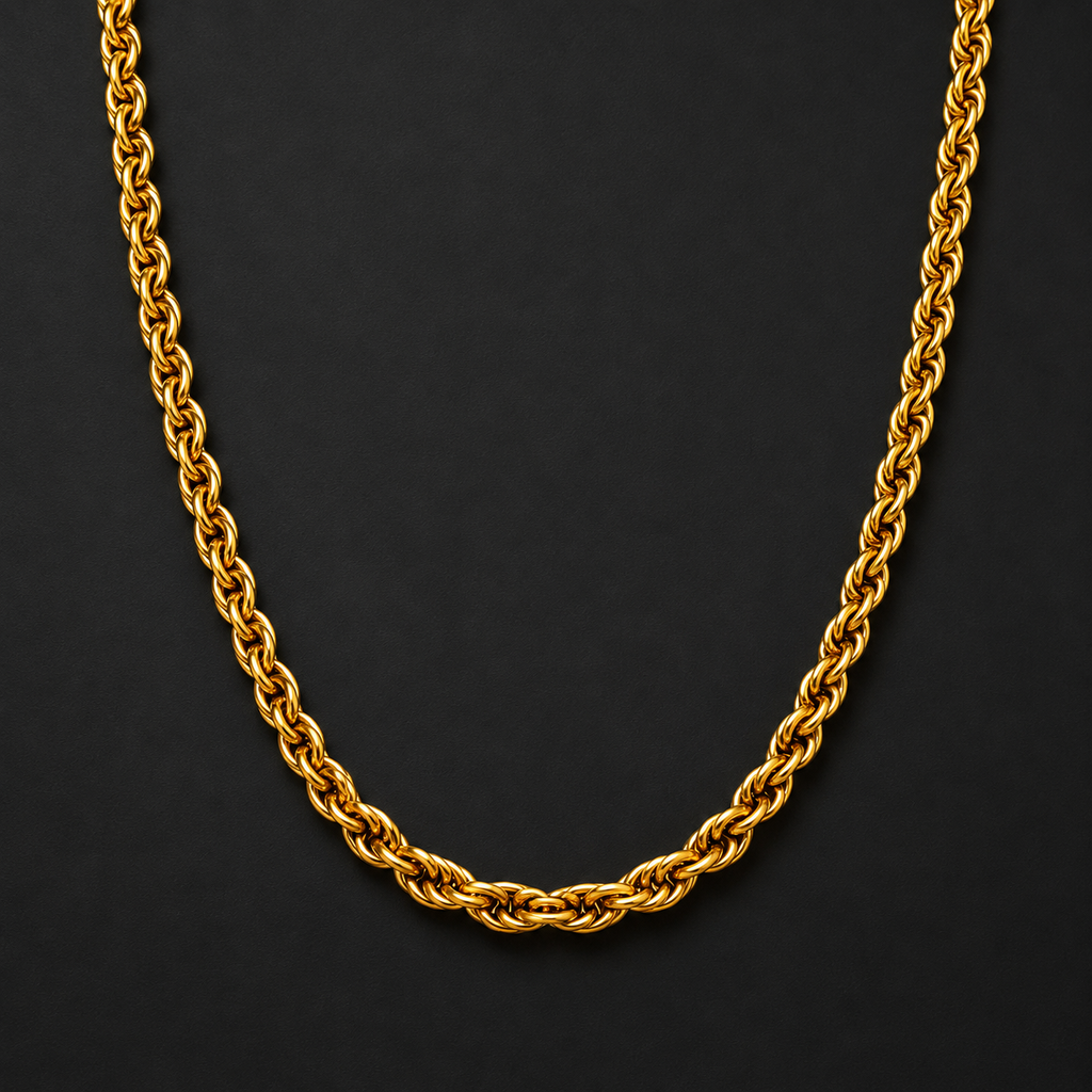 Gold Plated Rope Chain