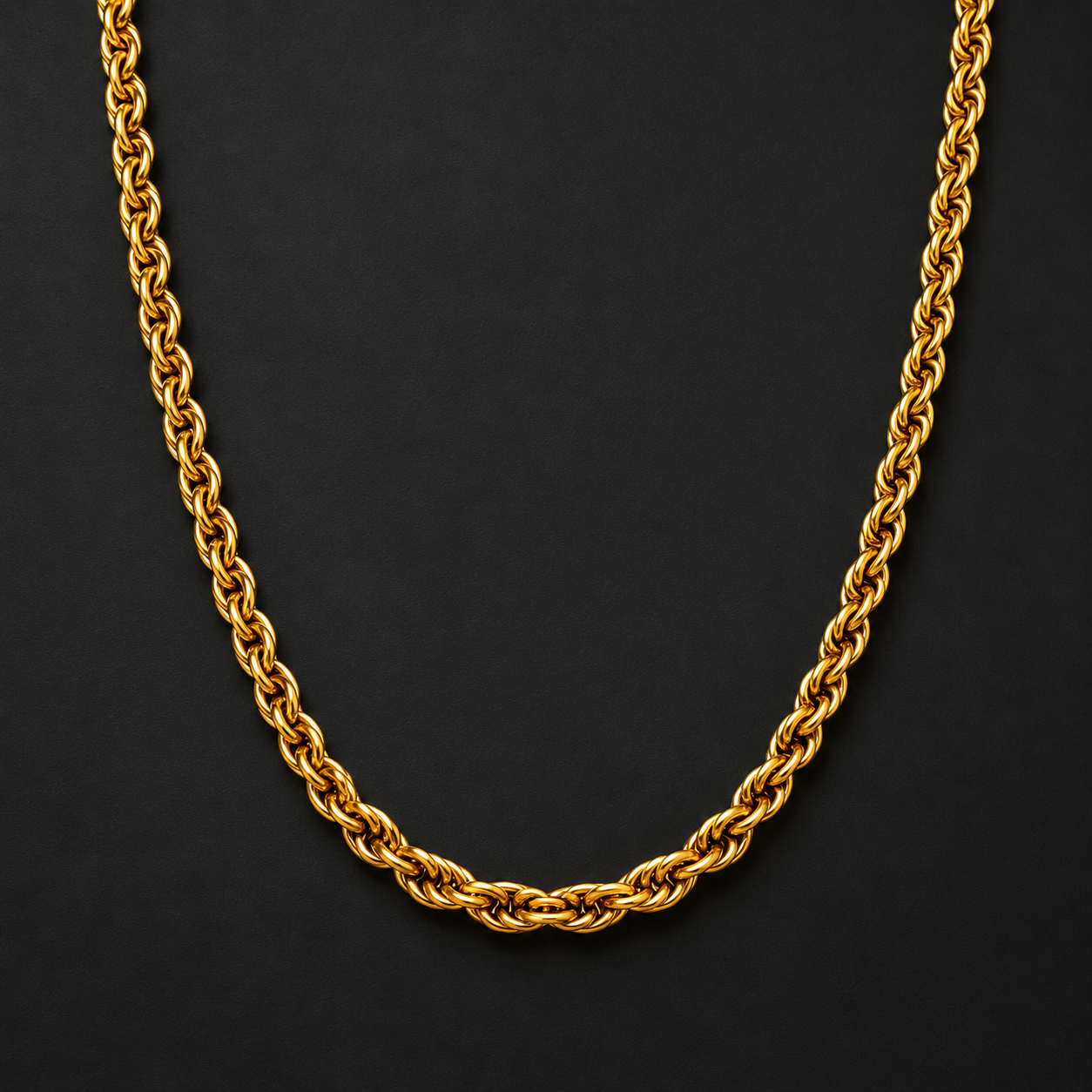 Gold Plated Rope Chain