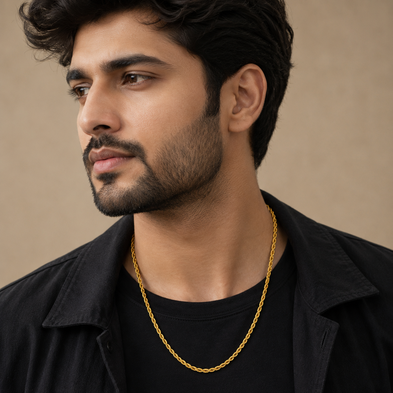 Gold Plated Rope Chain