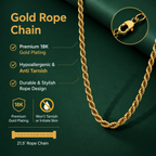 Gold Plated Rope Chain