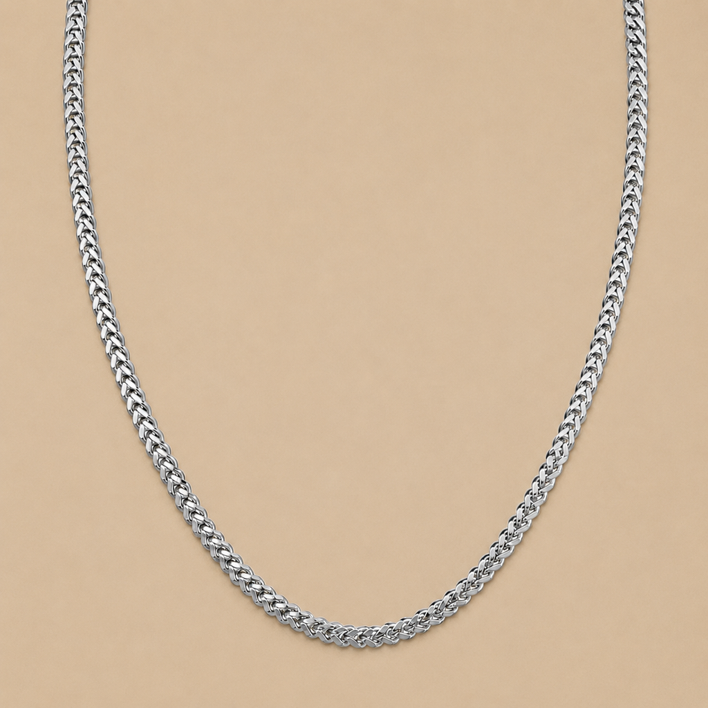 Silver Interlocking Chain