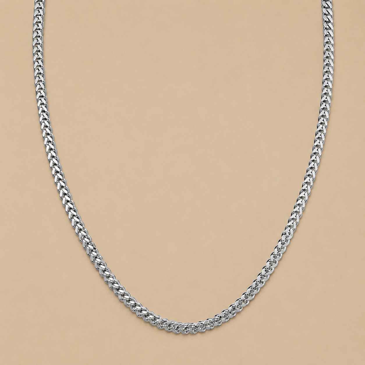 Silver Interlocking Chain