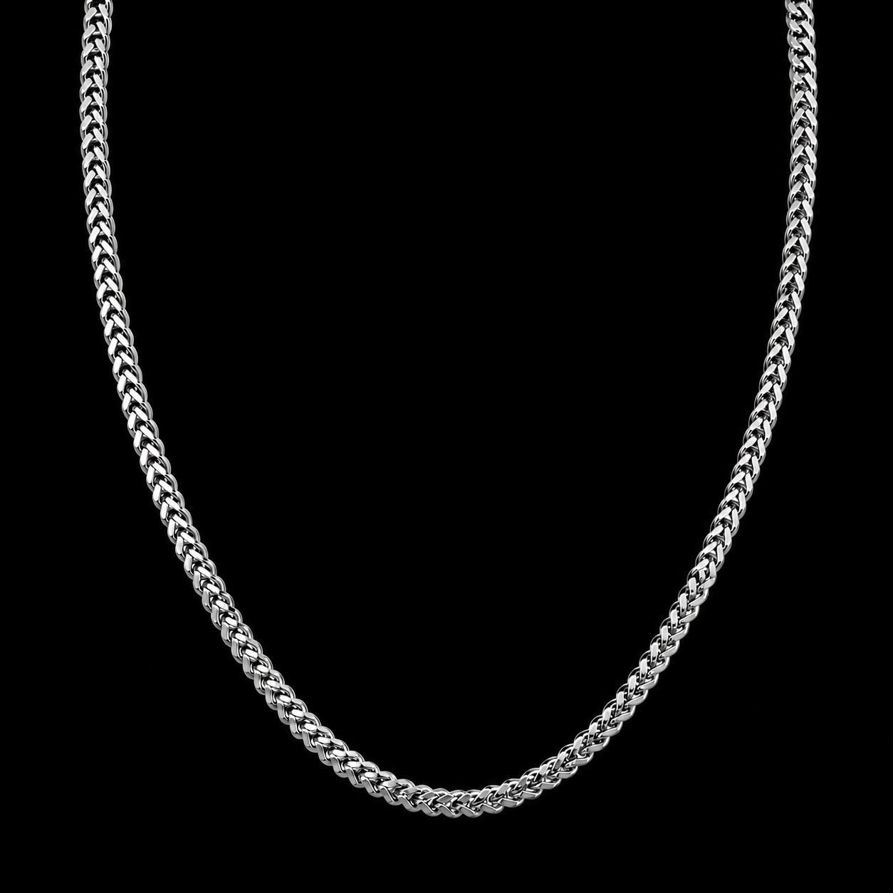 Silver Interlocking Chain
