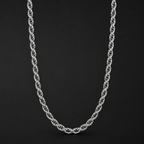 Silver Plated Rope Chain