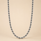 Silver Plated Rope Chain