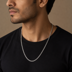Silver Plated Rope Chain