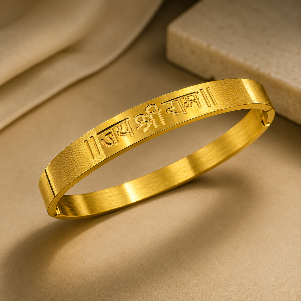 Jai Shree Ram Bracelet Gold