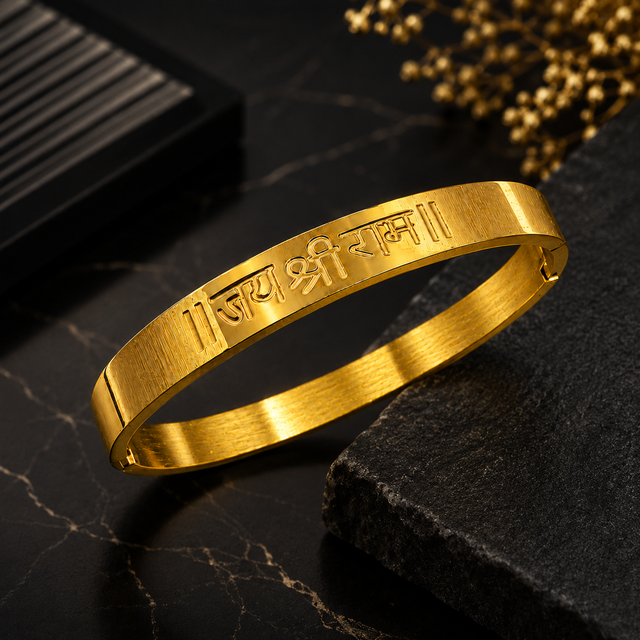 Jai Shree Ram Bracelet Gold