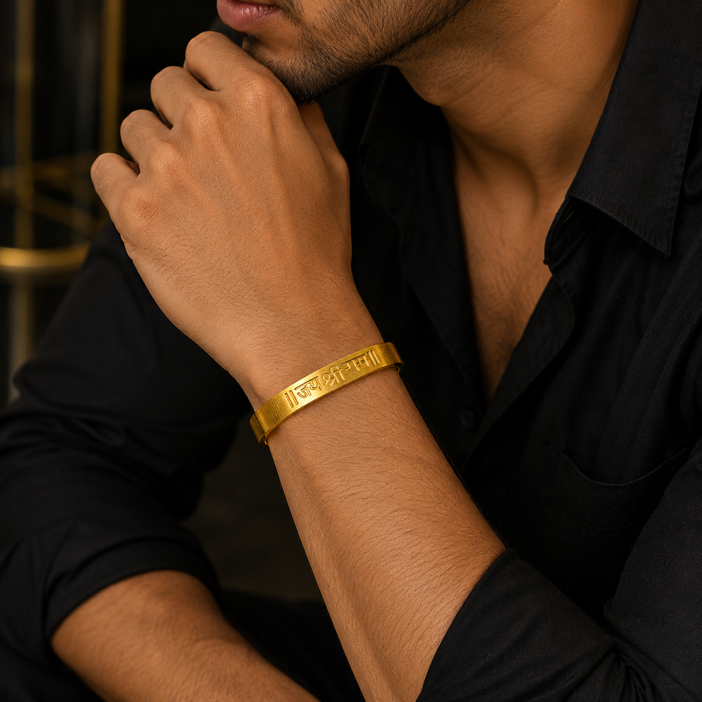 Jai Shree Ram Bracelet Gold