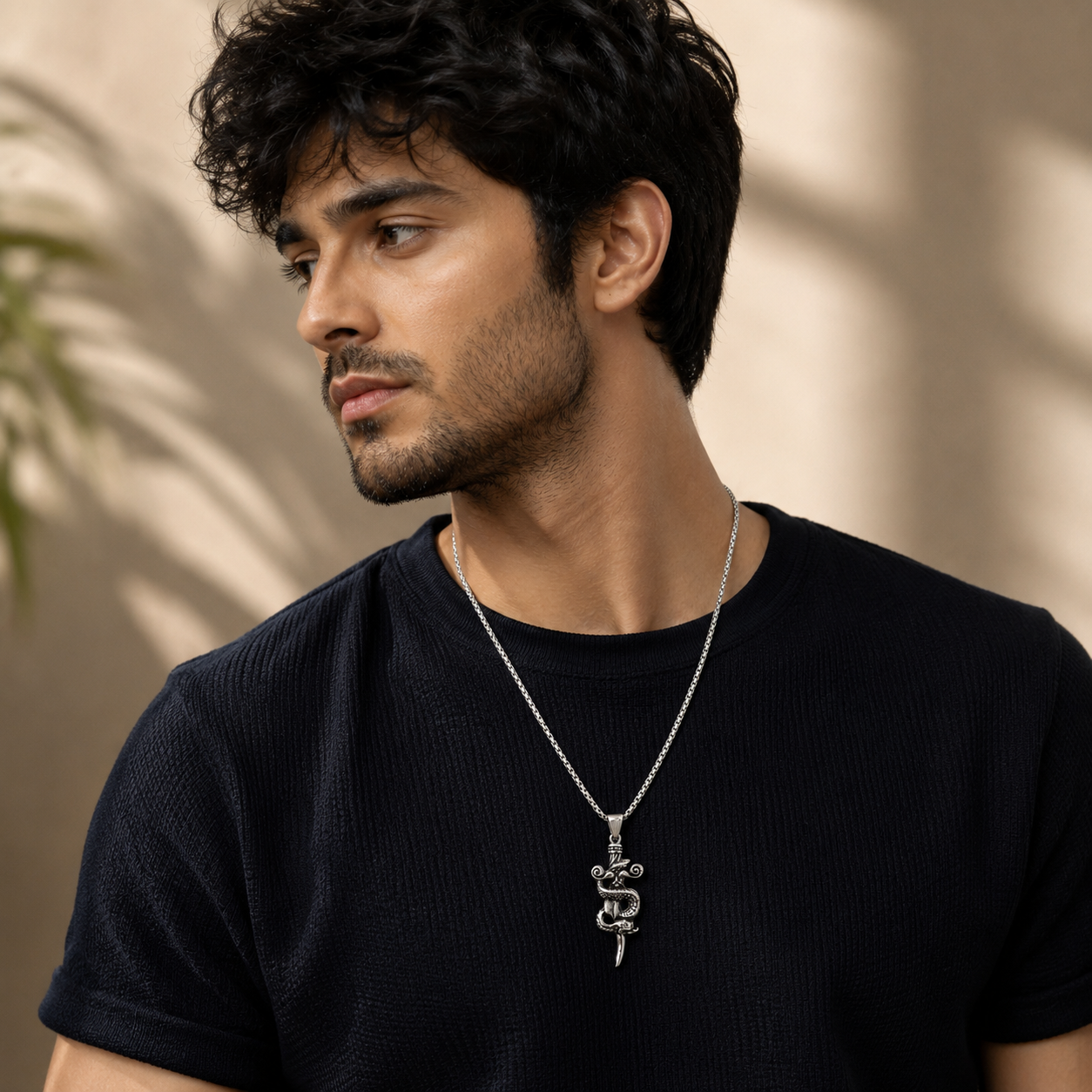 Silver Dragon Pendant