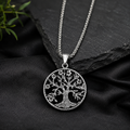 Tree of Life Pendant Chain Silver