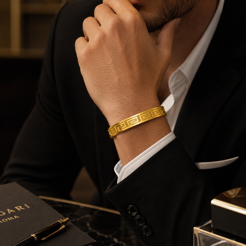 Greek Key Men’s Bracelet
