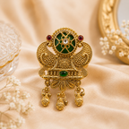 Encliff Emerald Ruby Ornate Statement Ring