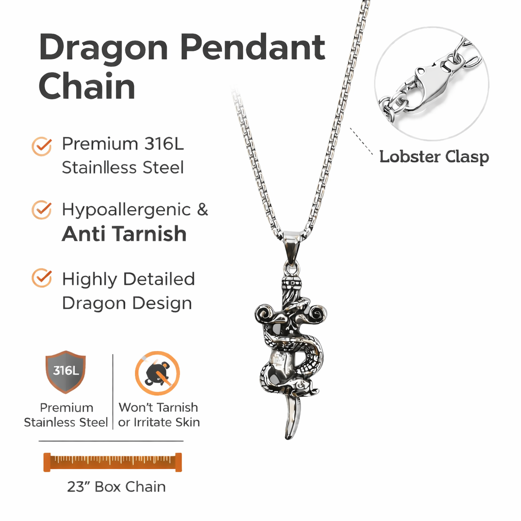 Dragon Pendant Chain