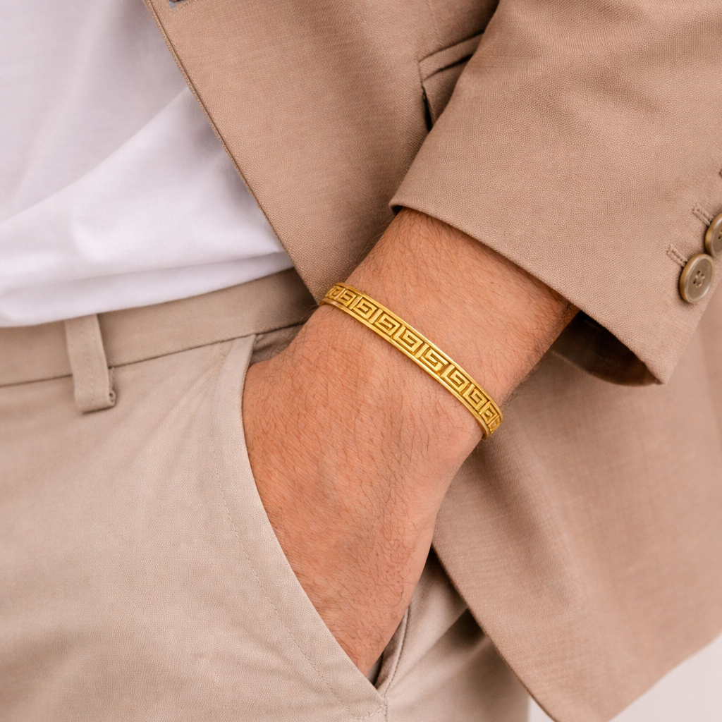Greek Key Men’s Bracelet