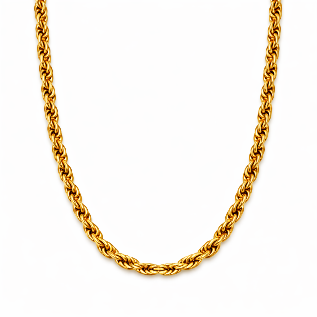 Gold Plated Rope Chain
