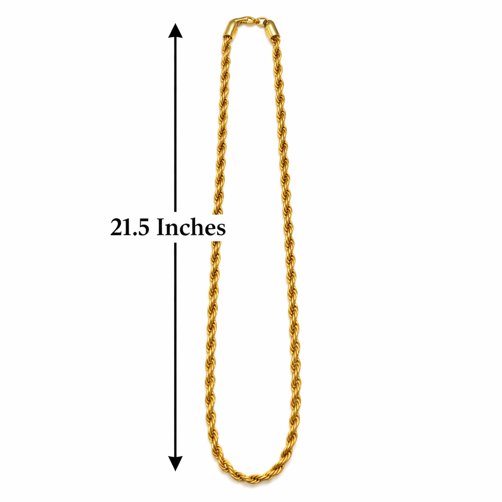 Gold Plated Rope Chain