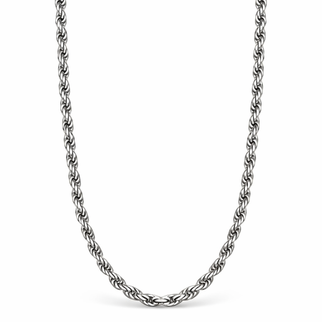 Silver Plated Rope Chain